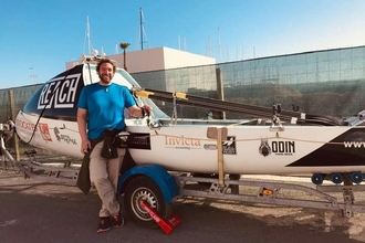 Andrew with boat