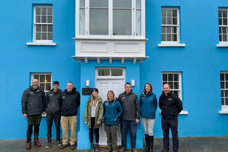 MWT team members at Thie Vunn, which will provide full accommodation for four interns