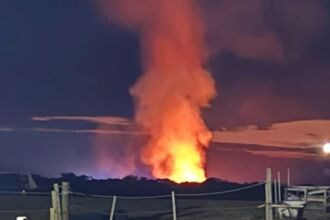 Gorse Fire at Point of Ayre, 8 May 2026. 