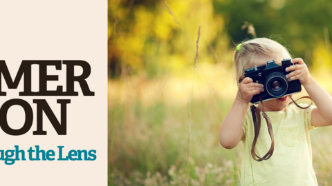 Event banner for Wildlife Through the Lens (Watch Event) with image of child looking through a camera
