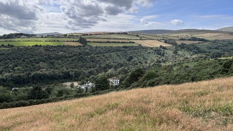 Laxey Wheel from Cronk y Chule 