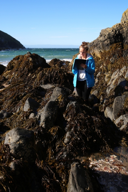 Libby doing Invasive Species Survey