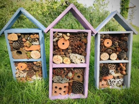 Three Bug Hotels