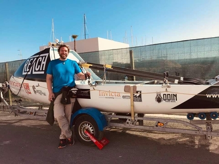 Andrew with boat