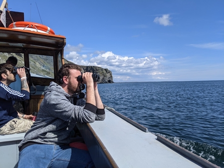 Dan looking for cetaceans