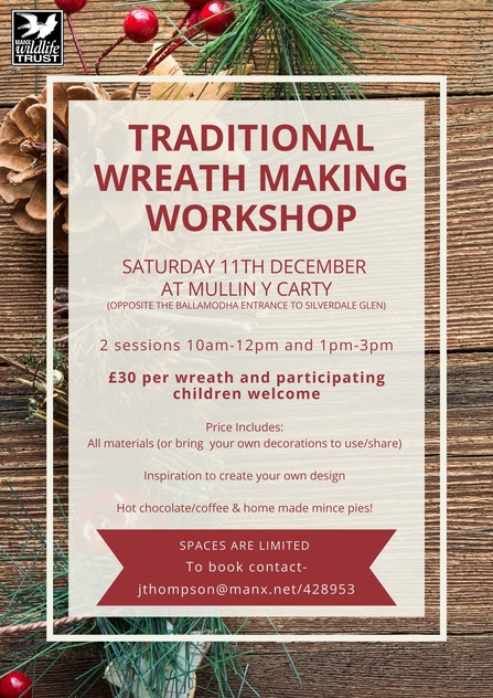 Christmas wreath making