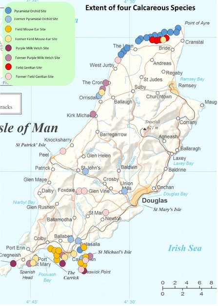 Calcareous species map