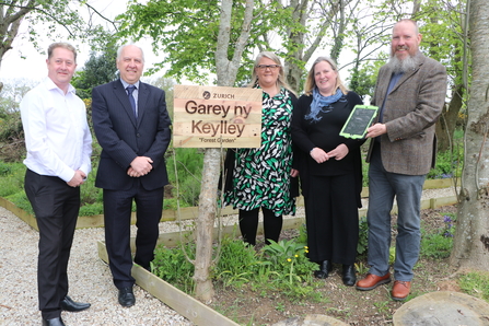 Photo of Manx government members and MWT staff for the nature discovery network launch