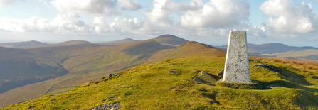 A panoramic view of the Isle of Man