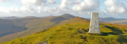 A panoramic view of the Isle of Man 