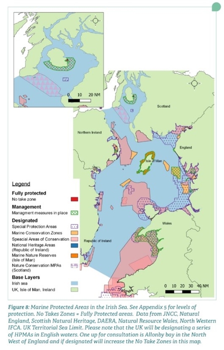 Map of Irish Sea Marine Protected Areas