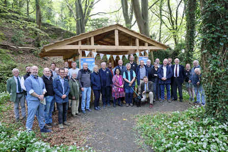 Group photo at the pavilion during the public opening of HWP