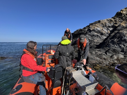 Getting back on the RIB after a successful Kitterland trip 