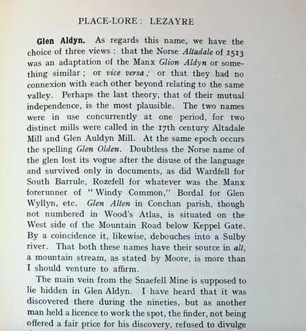 A page from W. Walter Gill's Manx Scrapbook, courtesy of James Franklin / Culture Vannin