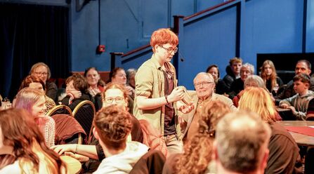 3. Jessie introduces his first western hognose Chihiro to the audience
