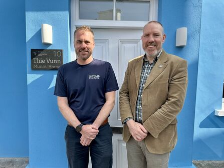 John Keggin and Graham at Thie Vunn