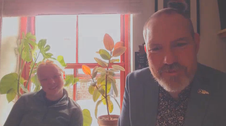 Teams Call with Graham and Anna Hepworth
